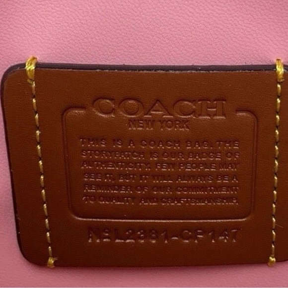 Coach Pink Quilted Crossbody Bag - Picture 8 of 13